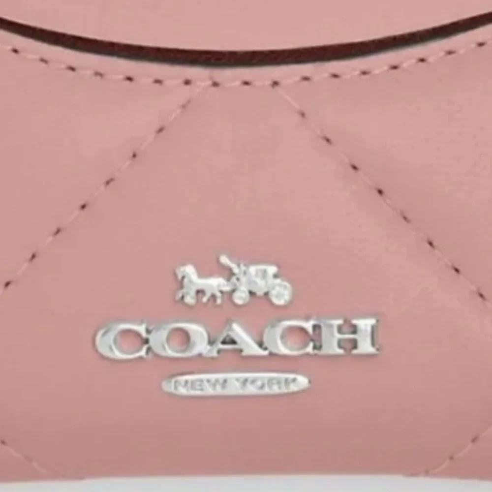 Coach Slim Id Card Case With Puffy Diamond Quilting